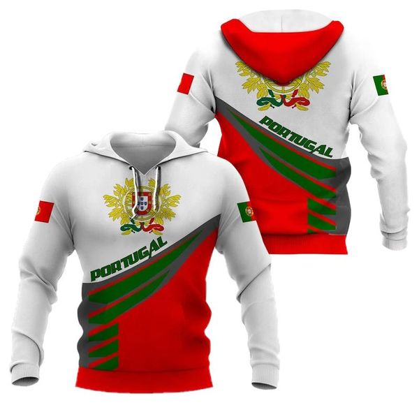 

men's hoodies & sweatshirts portugal hoodie 3d printed fashion pullover men for women sweater cosplay costumes, Black