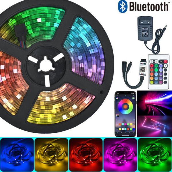 

strips holiday xmas year wifi led strip lights bluetooth ir rgb 2835 flexible lamp tape ribbon with diode dc12v 20m 10m 32.8ft
