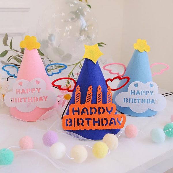 

party hats birthday hat, children's jewelry, decoration scene, props, atmosphere, boy's headdress,birthday hat