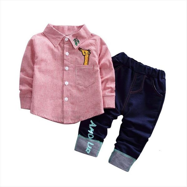 

baby boy clothes set spring long sleeve cartoon soft cotton shirt pants trousers toddler outfits, White