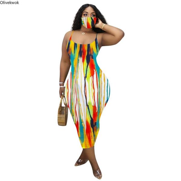 

casual dresses summer women tie dye print spaghetti strap sleeveless open back bodycon pencil long midi maxi dress 3 colors, Black;gray