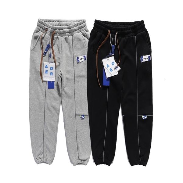 

pants men women reflective side embroidered sweatpants trouser black grey colors