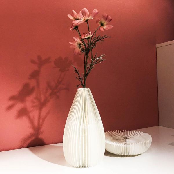 

vases ihpaper modern creative vase paper deskflower home decoration wedding