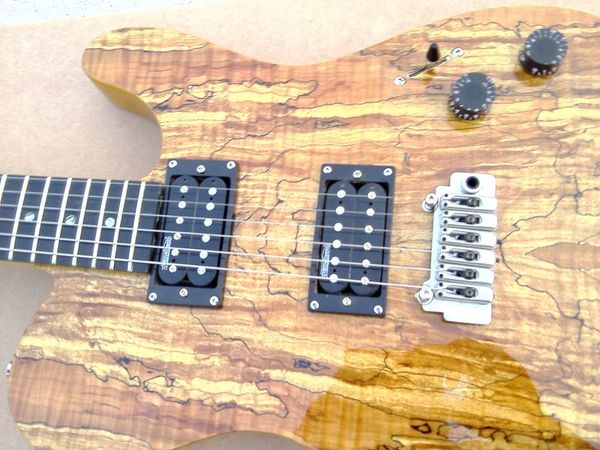 

6 strings cs electric guitar with zebra wood veneer,