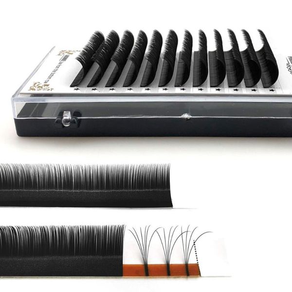 

false eyelashes abonnie private label volume individual eyelash 0.07 0.10 mm mink extension tray mega makeup extensions