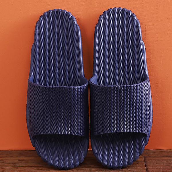 

slippers for women floor antiskid summer home flat bathing indoor stripe sandal slides soft casual shoes, Black