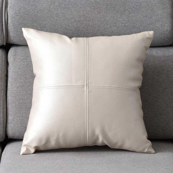 

cushion/decorative pillow 1pcs pu leather bench armchair insert cushion back seat stitching settee bedroom filling cushions 45x45cm