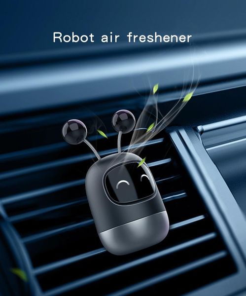 

car air freshener cute robot diffuser solid for auto interior decor accessories
