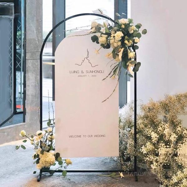 

party decoration wedding props round arc wrought iron arch background screen stand home birthday balloon