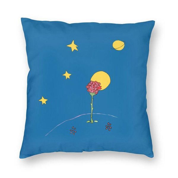 

the little prince and rose cushion cover double side print throw pillow case for car cool pillowcase decoration cushion/decorative