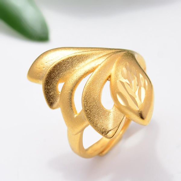 

wedding rings arab india ethiopian adjustable size gold ring 24k color for women jewelry /african/nigerian/israel girls, Slivery;golden