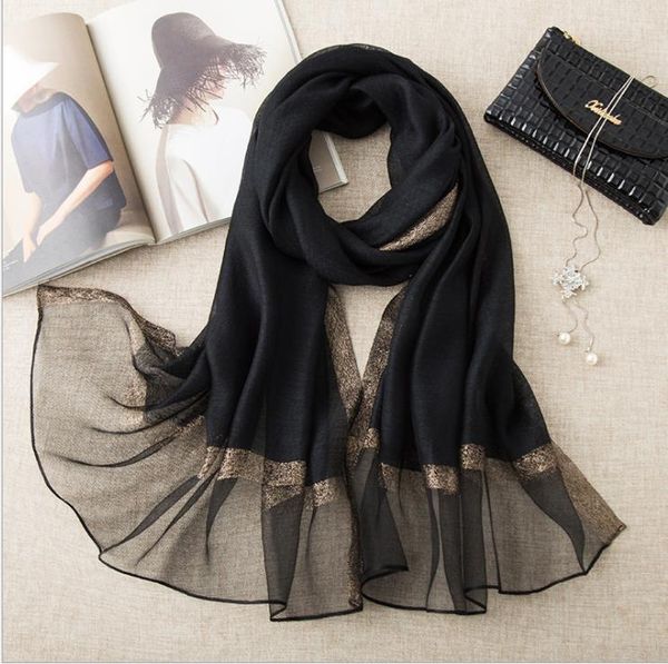 

hats, scarves & gloves sets 2021 retro tassel scarf lady cotton twill shawl autumn winter gradient color warm female white, Blue;gray