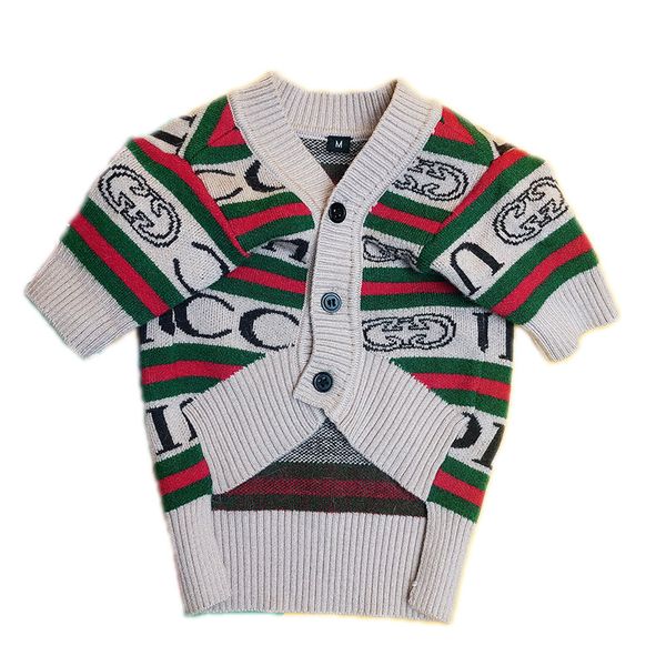 

fashion dog apparel sweater autumn winter red green small medium pet cat dogs sweaters clothes outwear cool outfits with letter printed