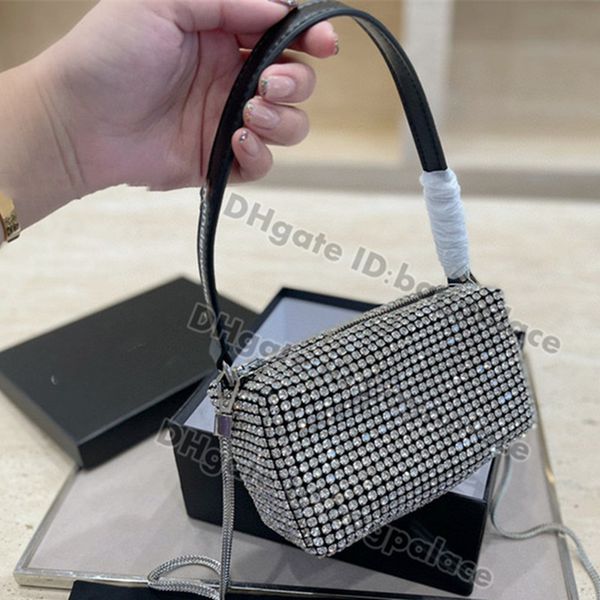 

rhinestone diamond shoulder bags luxurys designers bag shimmer glitter handbag messenger women totes vintage handbags crossbody clutch lady