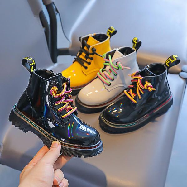 

boots genuine leather winter children shoes waterproof kids snow brand girls boys rubber fashion sneakers, Black;grey