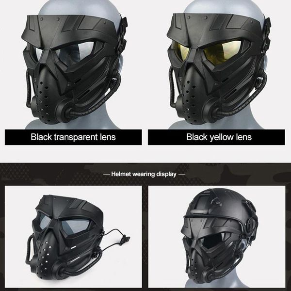 

full face motorbike bike motorcycle helmet mask goggles protective cool with mouth filter headwear helmets