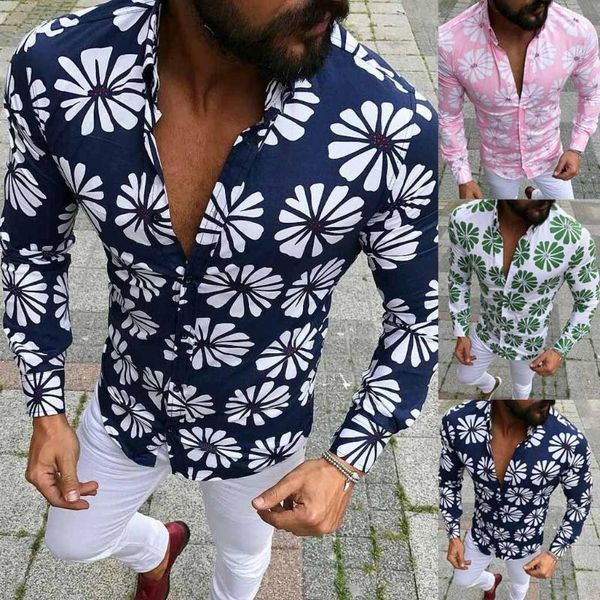 

men's casual shirts mens plus size hawaii autumn and winter loose long sleeve blouse camisa masculina#g1, White;black