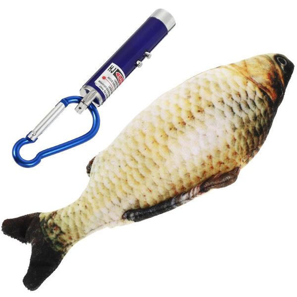 

cat toys 1pc pet interactive creative simulation fish playing with light