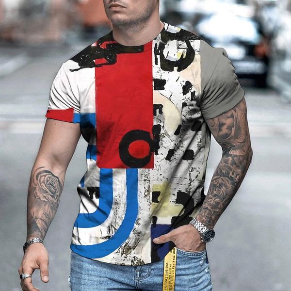 

men's t-shirts 2021 summer and women's short sleeve 3d printing creative personality t-shirt clothing oversized 6xl, White;black