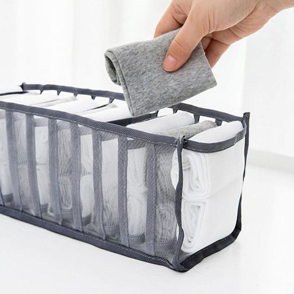

storage drawers thickened 1 set durable anti-deformed closet organizer non woven fabric underwear holder multi-grids for home