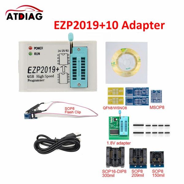 

code readers & scan tools ezp 2021 ezp2021+ high-speed usb spi programmer eeprom minipro adapter