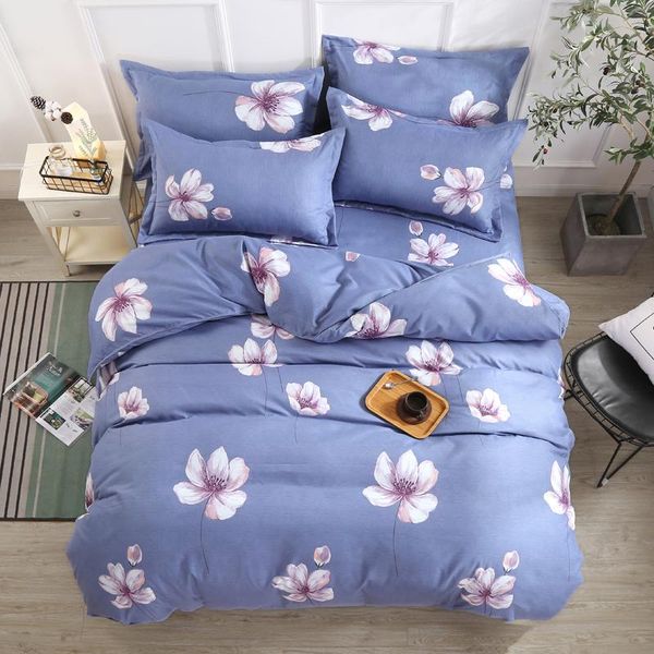 

comfort microfiber 2 pillow shams and 1 bed sheet  ,king ,twin ,full size,4 pieces bedding set duvet cover sets