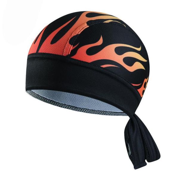 

sport multifunctional skeleton pirate cap bandana anti-sweat uv headwear men women's hats bicycle breathable cycling caps & masks, Black