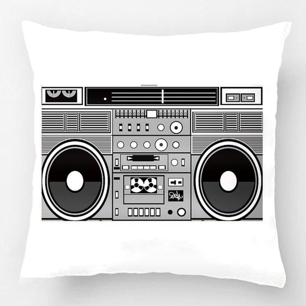

vintage boombox throw pillow wedding decorative cushion cover case customize gift by lvsure for car sofa seat pillowcase cushion/decorative