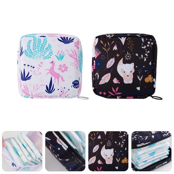 

storage bags 1pc lovely menstrual pad bag portable travel sanitary napkin