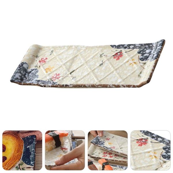 

1pc sushi dish japanese style service plate household tableware dishes & plates