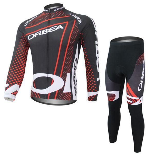 

racing sets sports cycling suit 2021 long sleeve jersey gel padded bib men's breathable fashion, Black;blue