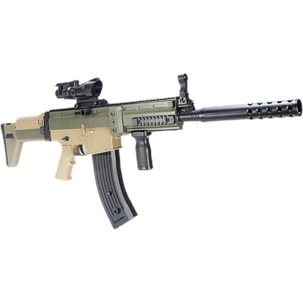 

2511xingshen scar soft bullet electric children's gun lower clip foldable rear support single and continuous stoy