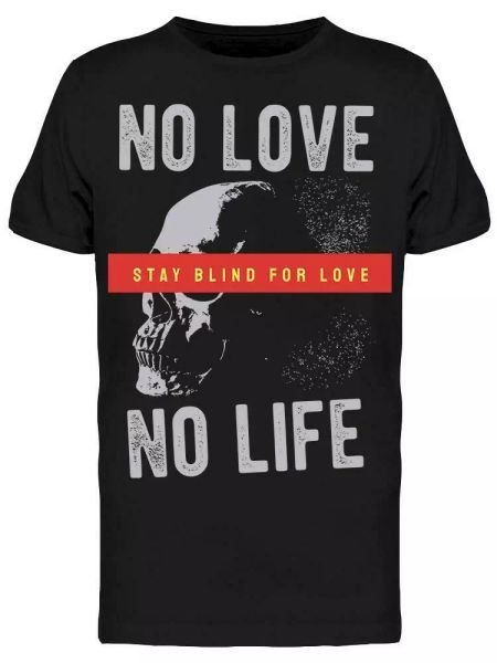 

No Love No Life Men's Tee -Image by Shutterstock, White;black