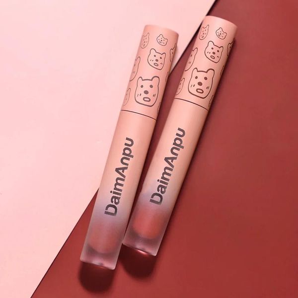 

lip gloss 6 colors lipstick matte texture lightweight glaze tubes waterproof moisturizing nonstick cup long lasting lips makeup tslm1