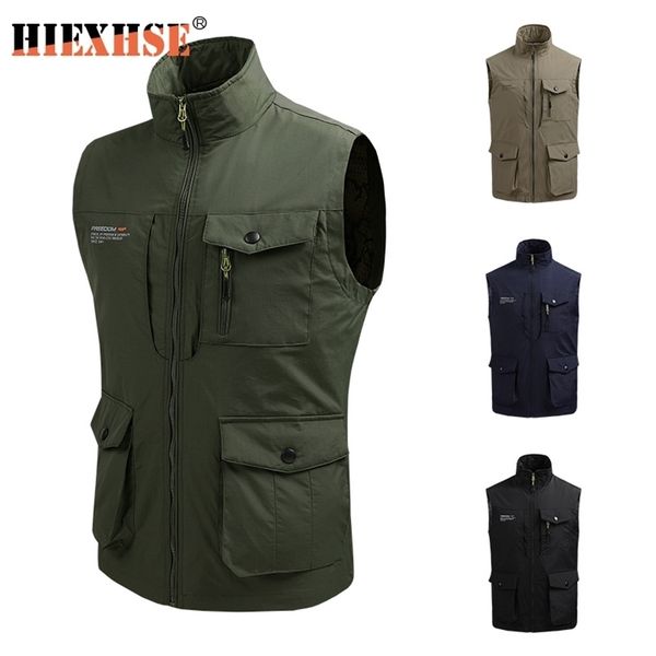 

waterproof vest men shark soft shell military tactical windbreaker casual coat male outerwaer men's jacket vests 211104, Black;white