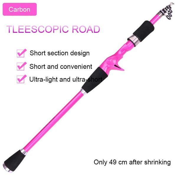 

carbon gun handle lua mini ultra short 1.8 m 2.1 2.4 fishing rod throwing boat rods