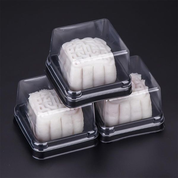 

gift wrap 1 set 100pcs 50g square egg-yolk puff packing box moon cake