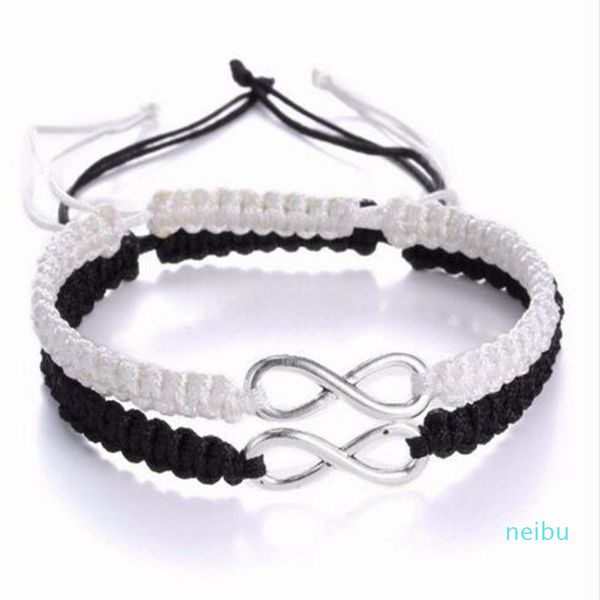 

charm bracelets infinity handmade bracelet set friendship love couples jewelry, Golden;silver