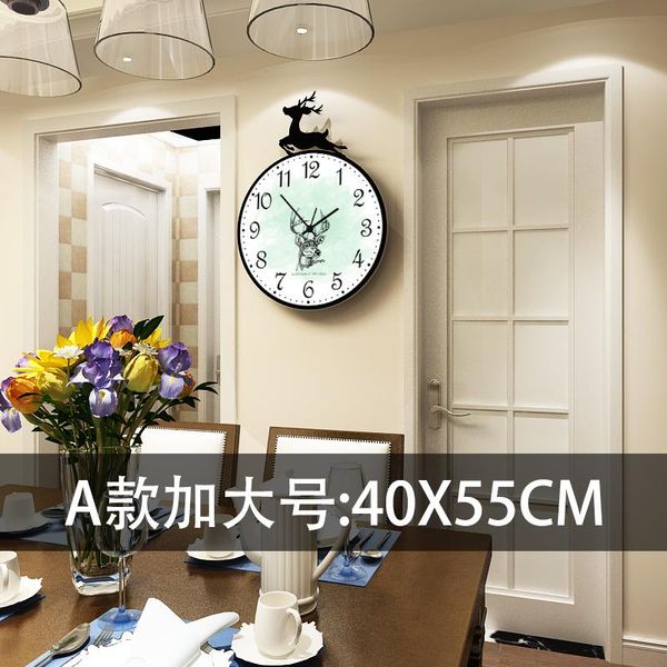 

fashion wall clock nordic design luxury minimalist silent modern art deer reloj pared home sg50wc1 clocks