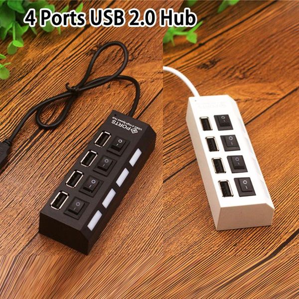 

hubs hermecury universal hub 4 ports usb 2.0 with cable high speed mini splitter individual switch adapter for lappc