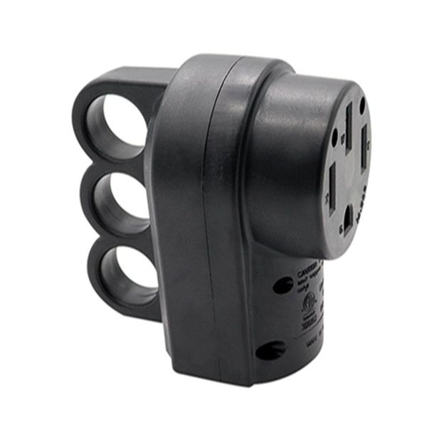 

parts replacement rv plug female 14-50p 50a 125v/250v american style (black)