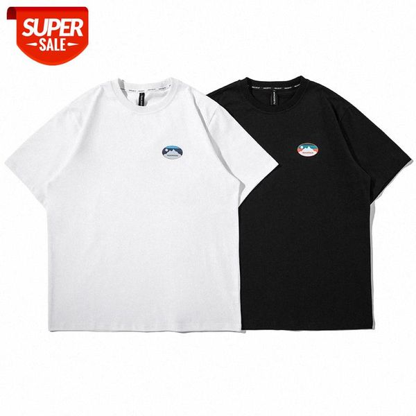

mansclot creative print round neck loose short sleeve t-shirt men's half #xz36, White;black