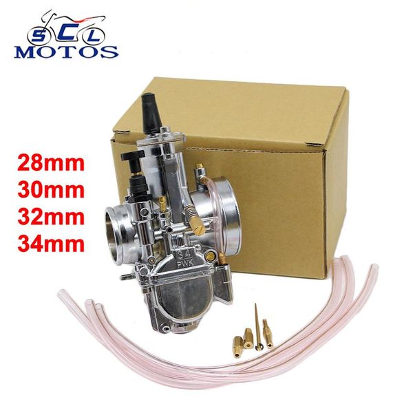 

motorcycle fuel system sclmotos -motorcycle carburetor 28 30 32 34mm pwk oko carb with power jet fit race scooter atv racing for 4t engine