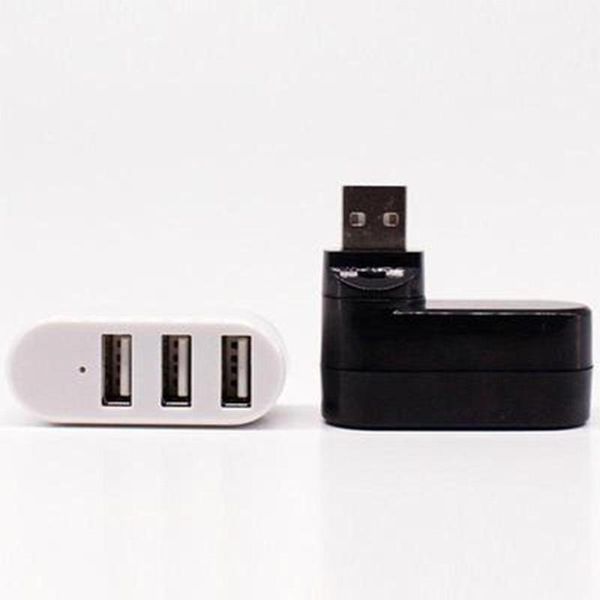 

mini 3 ports usb2.0 hub rotate usb adapter for pc desklapnotebook r20 hubs