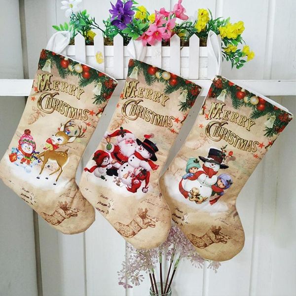 

christmas decorations 2021 socks pendants stocking santa xmas decor luxury gift bags wholesale
