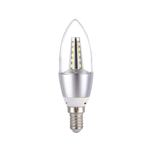 

indoor illuminating lamp replacement light bulb candle shape e14 socket 110-220v 3000k/6000k led bulbs