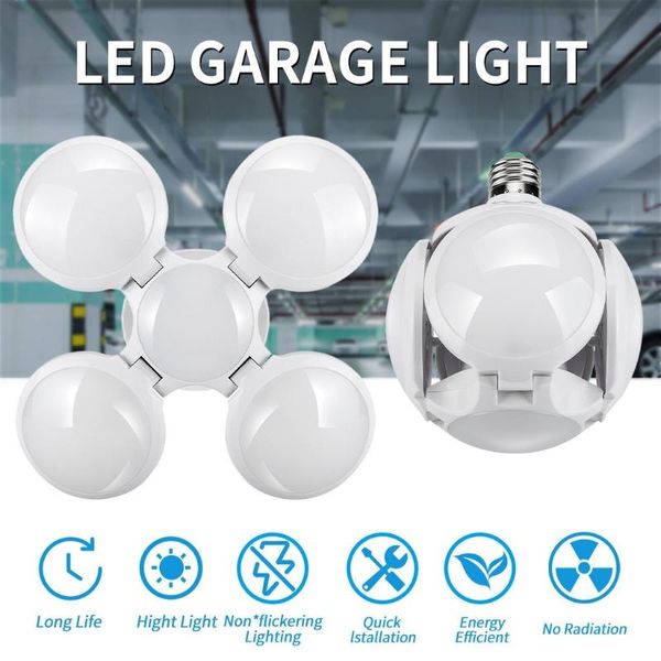 

bulbs super bright 50w e27 led folding bulb light football garage lights ac 85-265v for bedroom workshop warehouse
