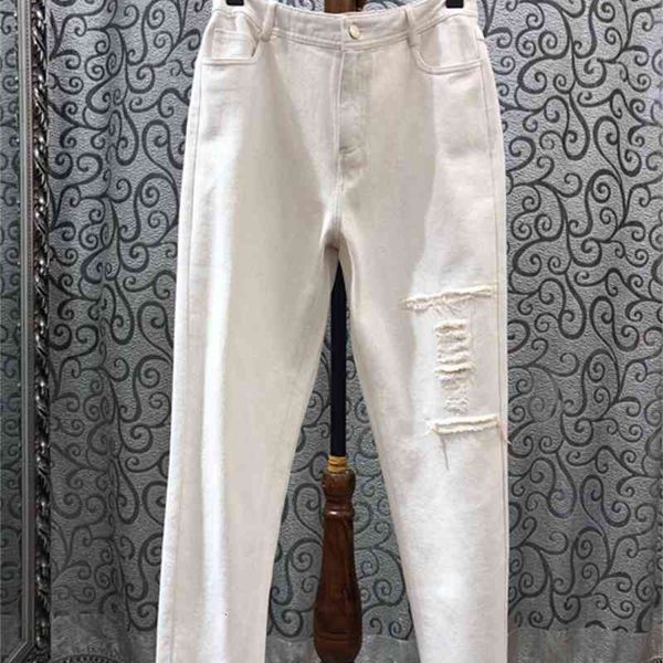 

women's jeans the autumn and winter wild street hole slim 1111, Blue