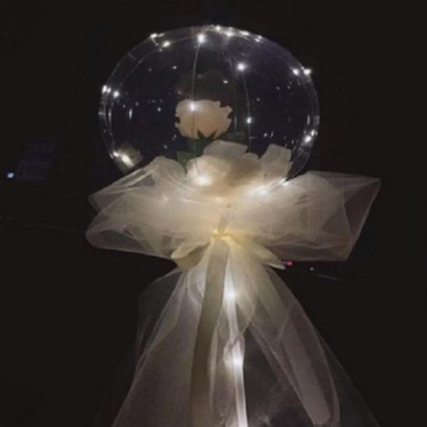 

party decoration valentine's day led rose bobball luminous web celebrity bouquet balloon night market stalls