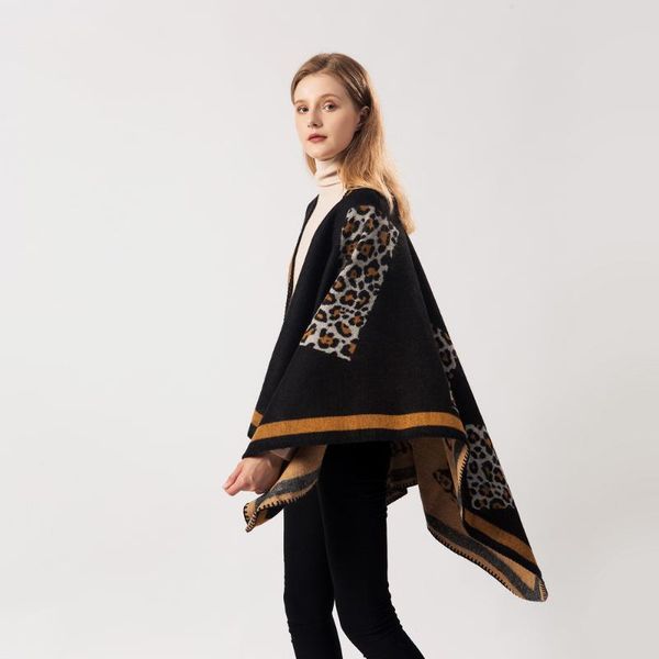 

scarves all-match women poncho shawls wraps ladies cashmere pashmina shawl thicken scarf stoles warm feminino ponchos capes blanket, Blue;gray